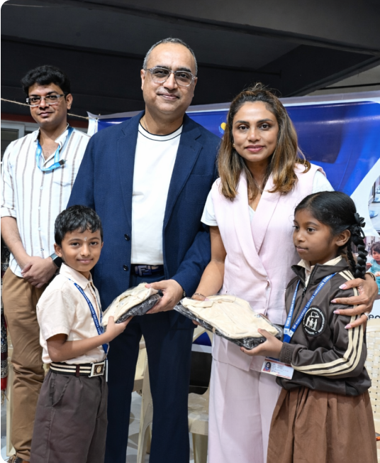 Nisha Shoukath Supporting Children by Providing Uniforms